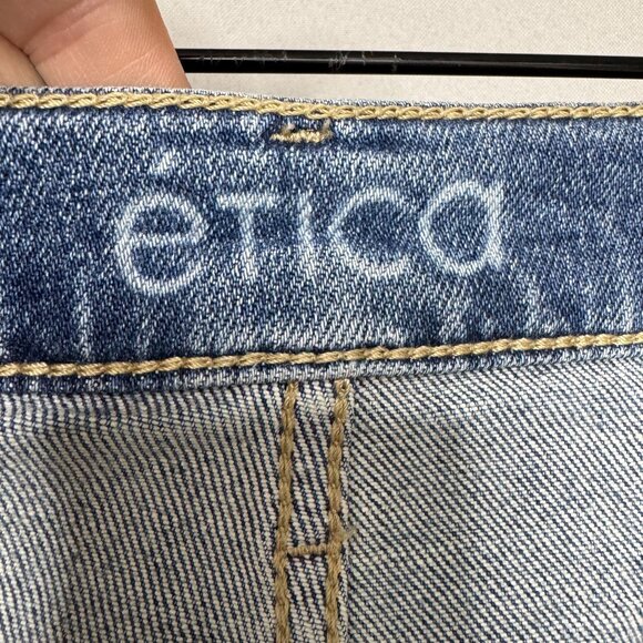 Anthropologie Etica Rae High Rise Clean Straight Leg Ankle Jeans Size 30 - Picture 14 of 16